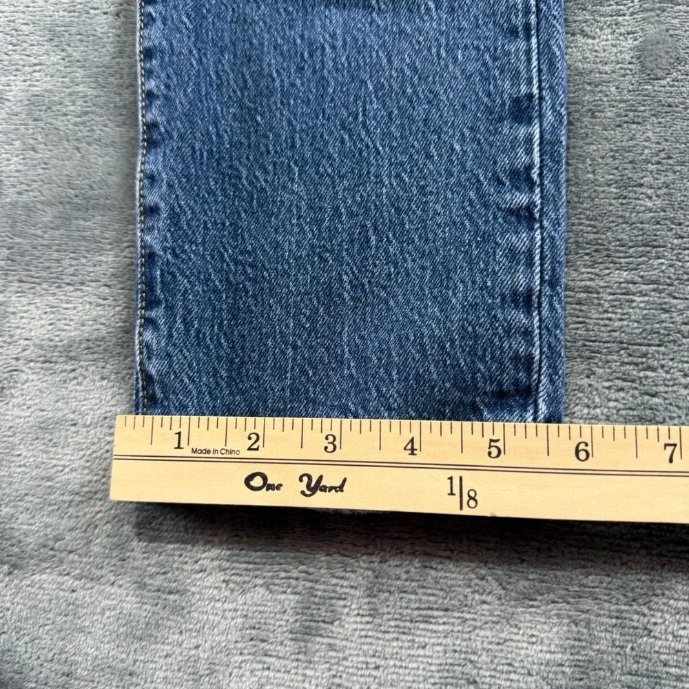 Levis 501 S‎ Skinny Mens Blue Distressed Button Fly Jeans W29 L32 29502-0242